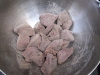 Meat, flour and paprika