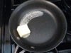 Butter in pan