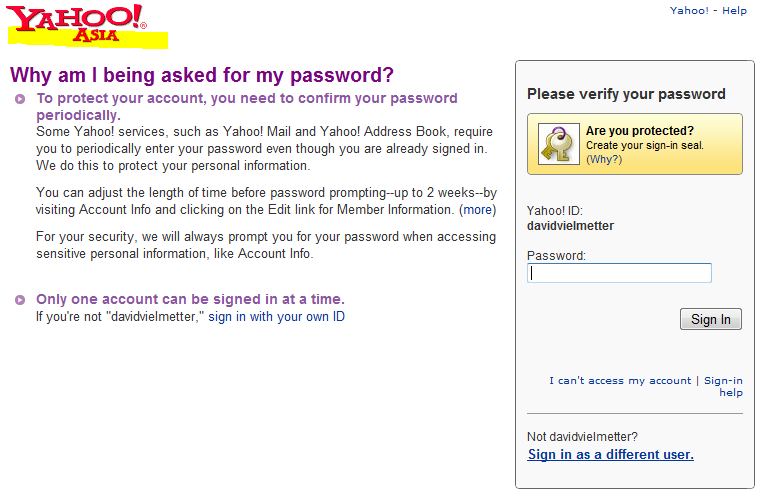 yahoo mail login About Tricks » Blog Archive » Login  mail account using other 