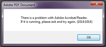 There Is A Problem With Adobe Acrobat Reader 1014 My Practice Ltd