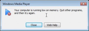 divx out of memory error