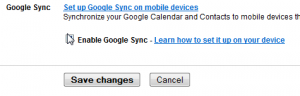 enable sync