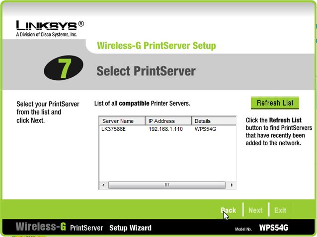 wps54g setup wizard