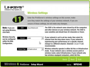 Linksys WPS54G wizard step 11