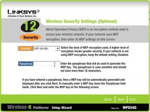 Linksys WPS54G wizard step 12