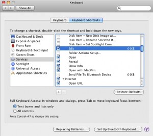 finder service preferences