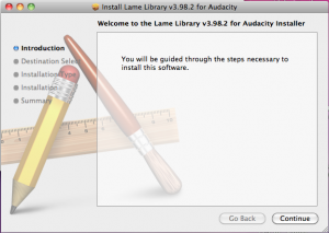 LAME Library Install on OSX