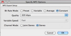 mp3 options