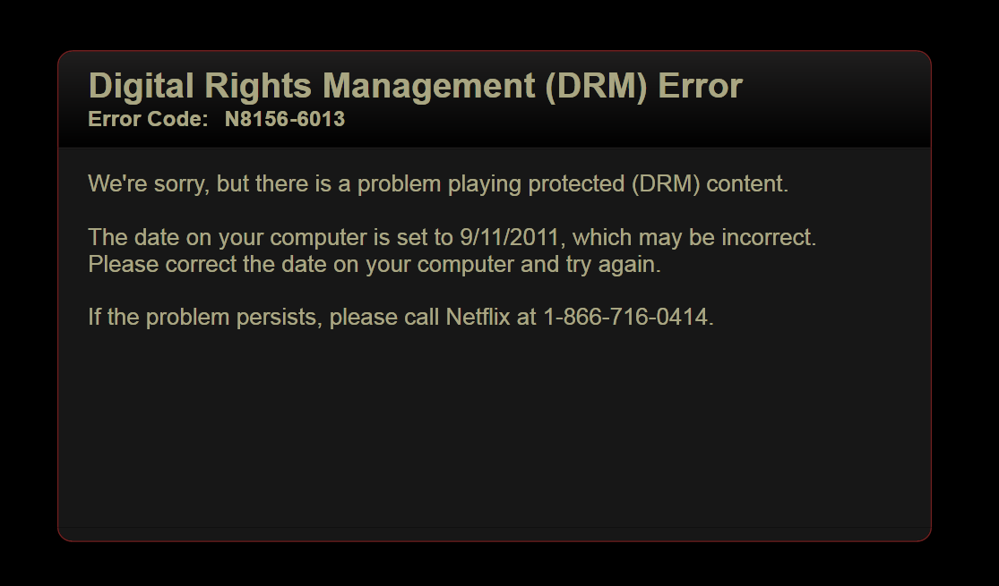 Fix Netflix DRM Error N8156-6013 – David Vielmetter