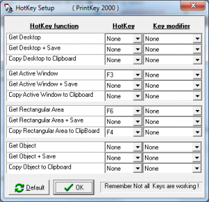 greenshot hotkeys