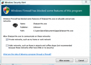 Shairport4w-firewall-message
