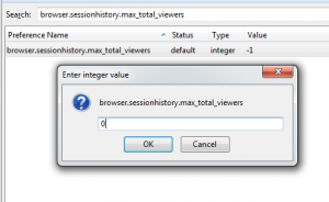 browser.sessionhistory.max_total_viewers change value to zero