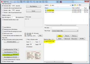 digital-display-menu-signage-irfanview-slideshow-dialog-select-an-image-save-slideshow-as-exe