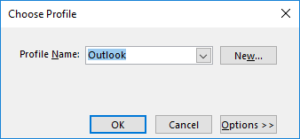 outlook stuck in processing